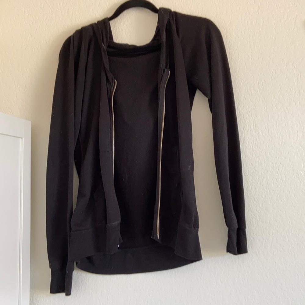 black zip up